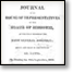 Missouri House and Senate Journals, 1850-1876